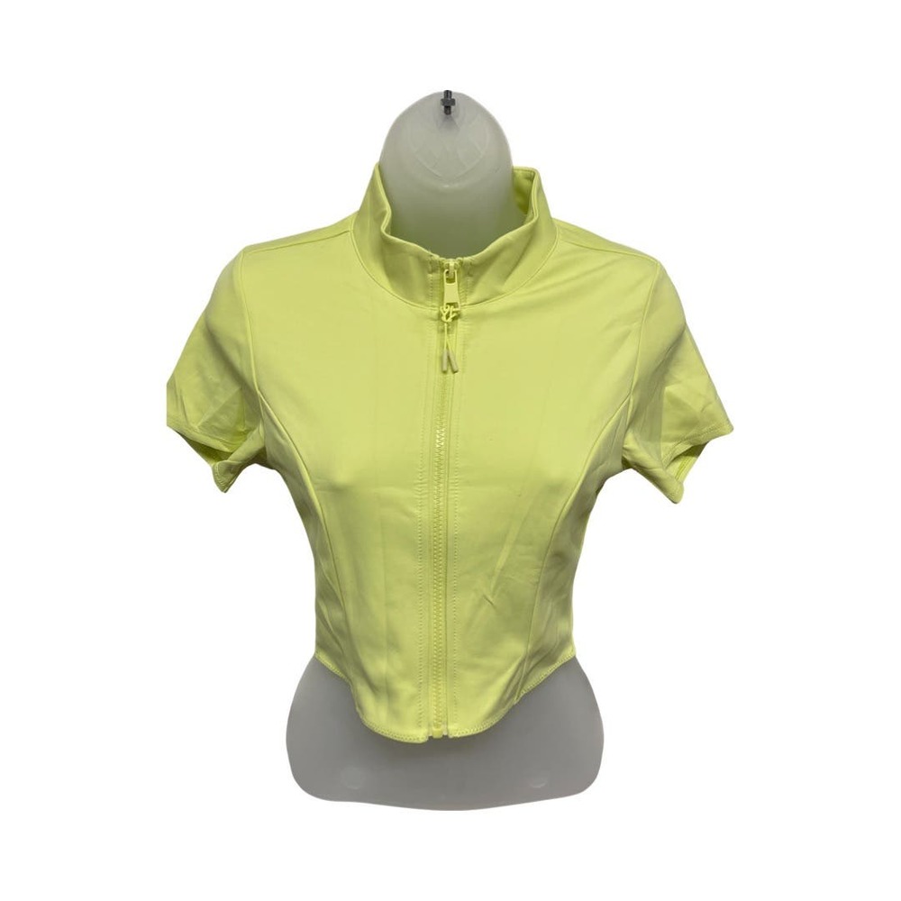 Good American Womens Small Compression Scuba Swim Crop Top in Key Lime. NWT - Picture 6 of 6